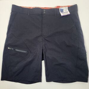 Mens Reel Life Riptide XX‎ Large Black 9" Flat Front Shorts New With Tags